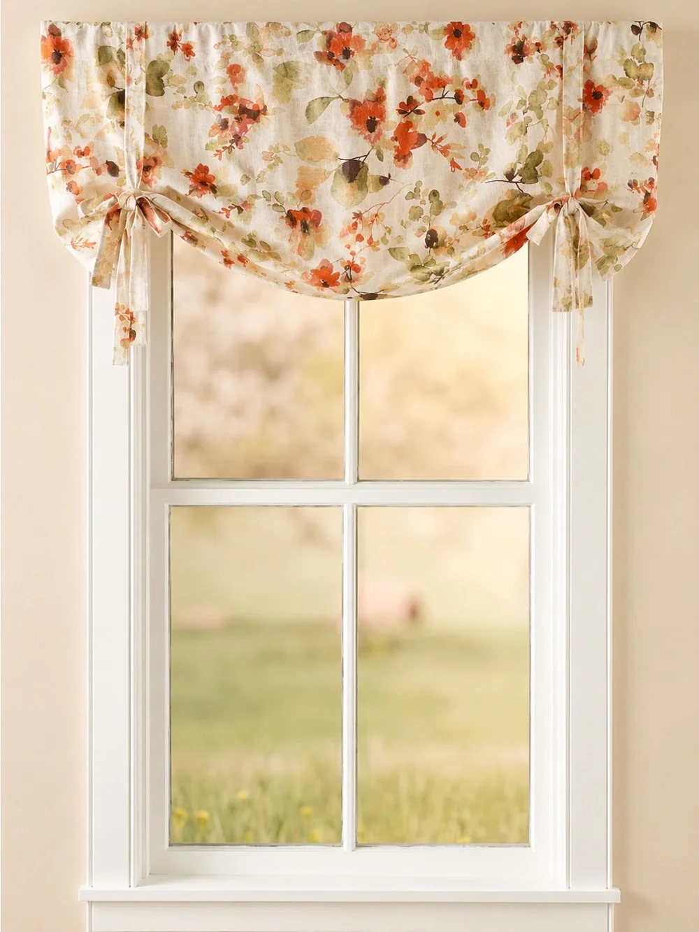 Floral Tie-Up Valance